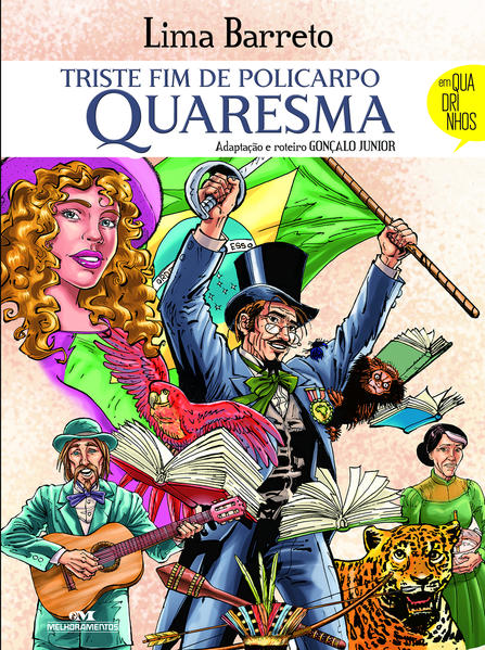 Capa do livro: Triste Fim de Policarpo Quaresma em Quadrinhos